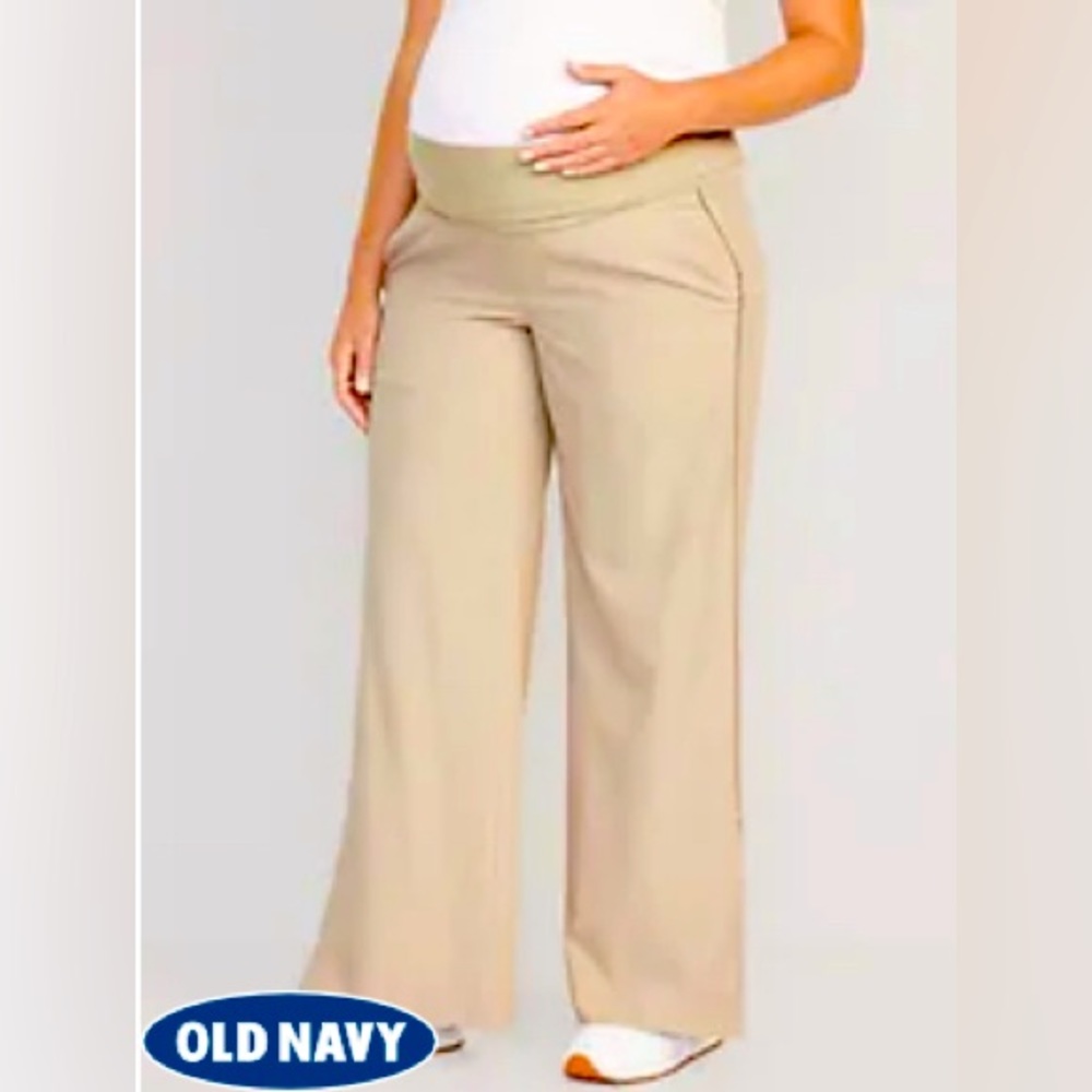 NWOT Maternity StretchTech Rollover-Waist Trouser Pants